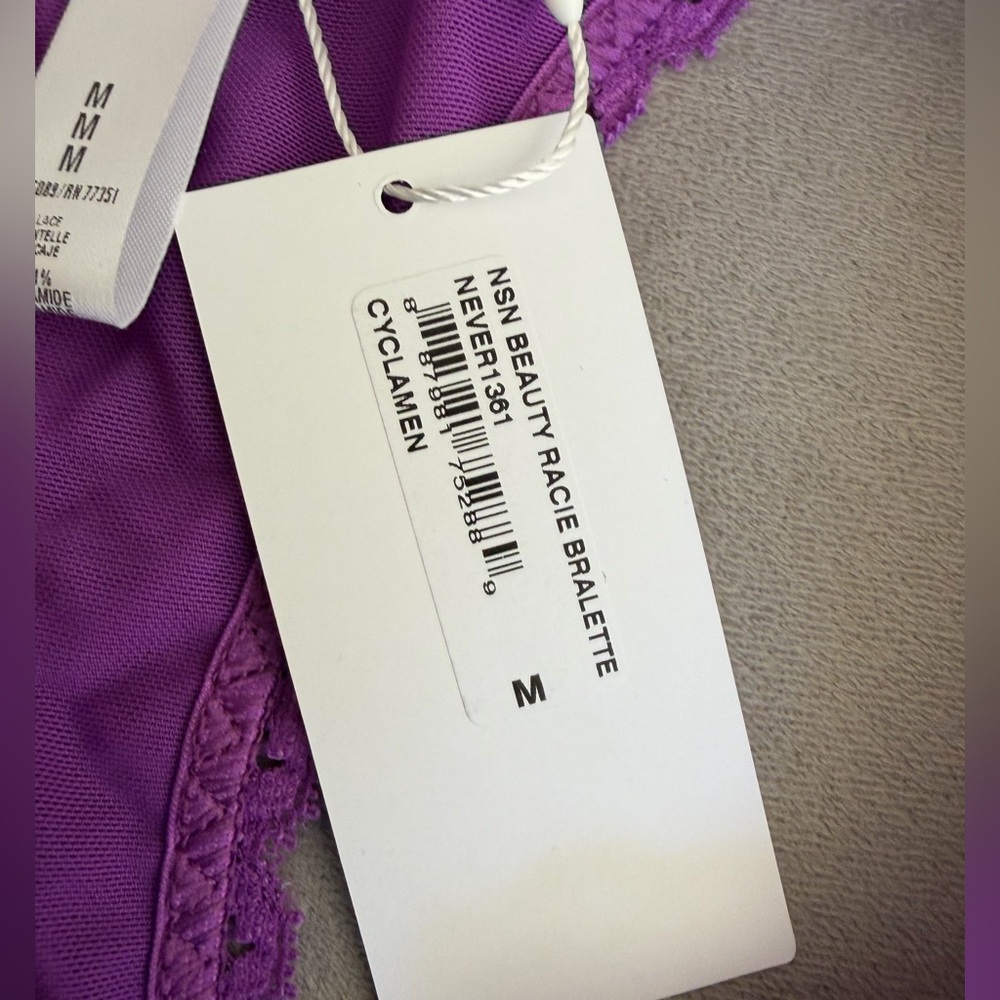 COSABELLA Racie Beauty Bralette in Cyclamen Purple NWT M - Picture 3 of 6